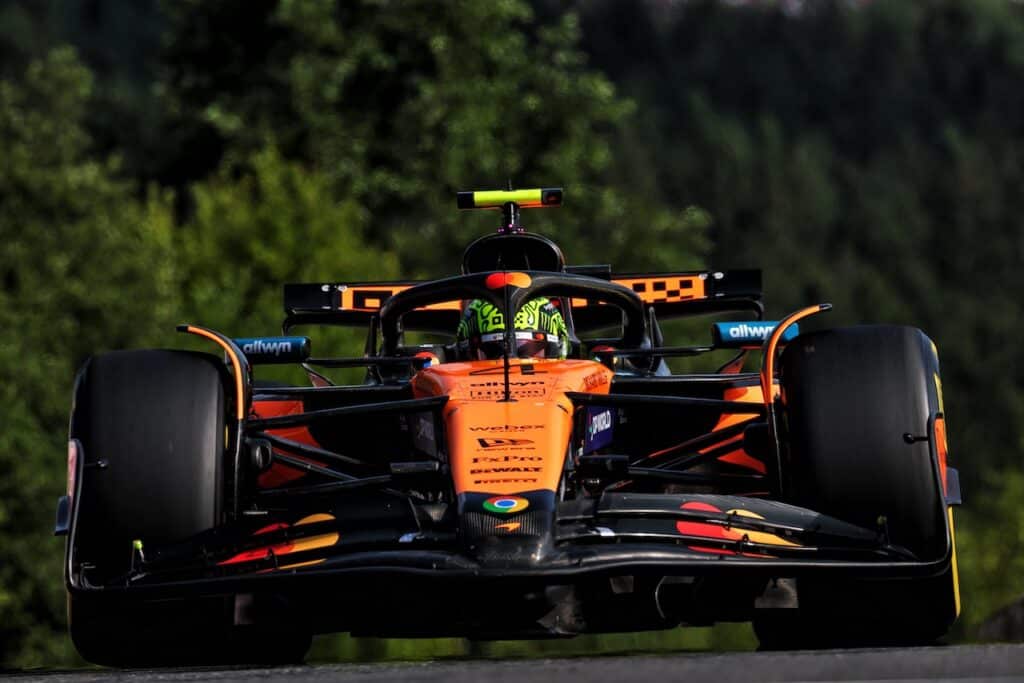 F1 GP Belgio | Norris a sei decimi da Piastri: “Non sono dispiaciuto, è solo la Sprint Race”