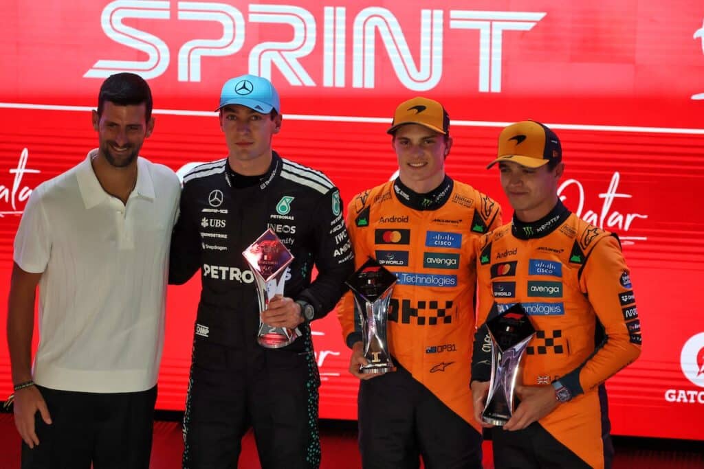 F1 GP Qatar | Sprint Race: le parole di Piastri, Russell e Norris dopo la bandiera a scacchi