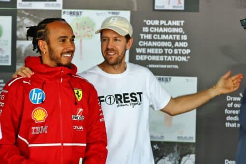 F1 | Il consiglio di Vettel all’Hamilton ferrarista: “Ho detto a Lewis di imparare molto bene l’italiano”