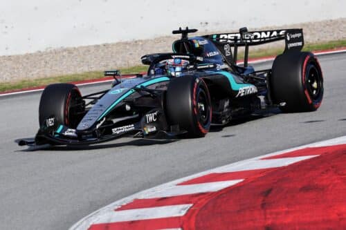 Test F1 Barcellona | Mercedes avvia il lavoro sulla W17: oltre 700 km con Antonelli e Russell