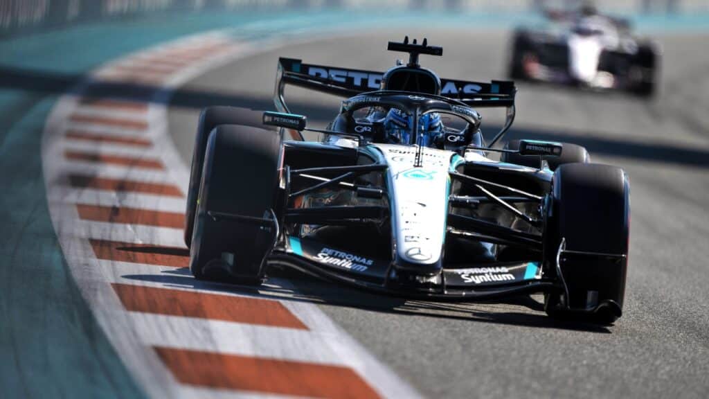 F1 GP Miami | Russell in terza fila con la Mercedes: “Questa pista non mi piace”