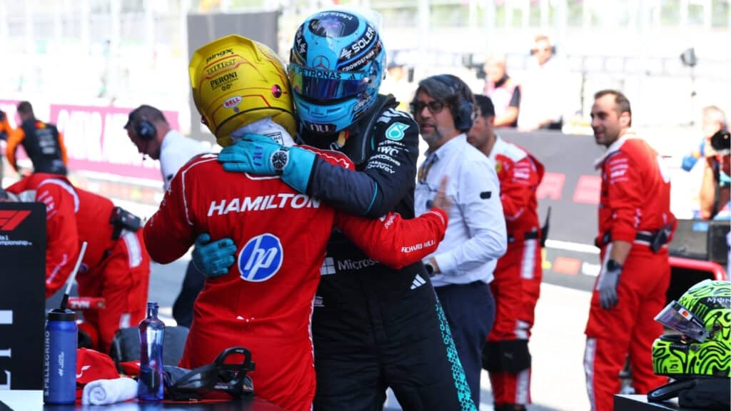 F1 GP Barcellona | Russell torna sul podio: “Ferrari velocissima, Hamilton aveva un passo folle”
