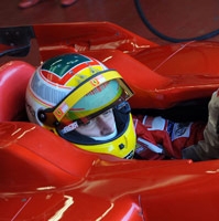 Badoer in pista oggi a Fiorano con la Ferrari F60