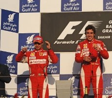 Ferrari: Doppietta in Bahrain. Prima vittoria di Alonso